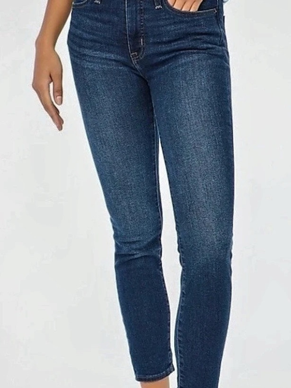 J.Crew 9" Mid-Rise Skinny Jean in Signature Stretch Jeans Blue Waist 28